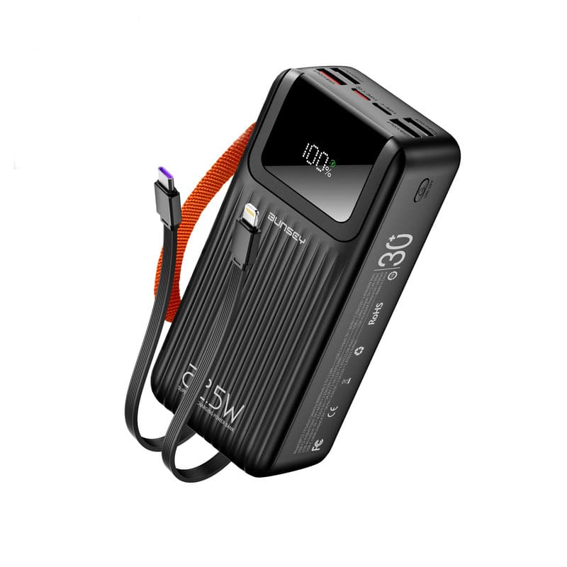 پاوربانک 22.5 وات بانسی مدل BP12 ظرفیت 30000 میلی‌آمپرساعت