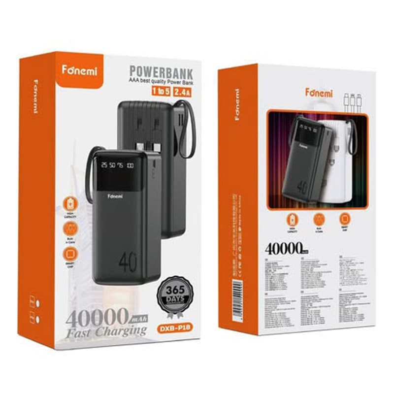 پاوربانک 12 وات فونمی مدل DXB-P18 ظرفیت 40000 میلی‌آمپرساعت - 5