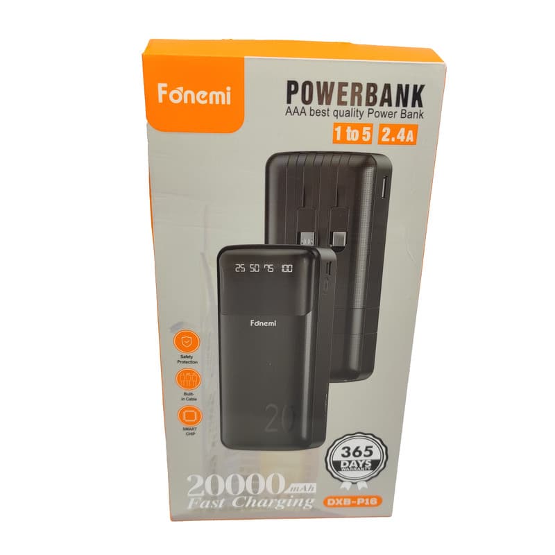 پاوربانک 12 وات فونمی مدل DXS-P16 ظرفیت 20000 میلی‌آمپرساعت - 5