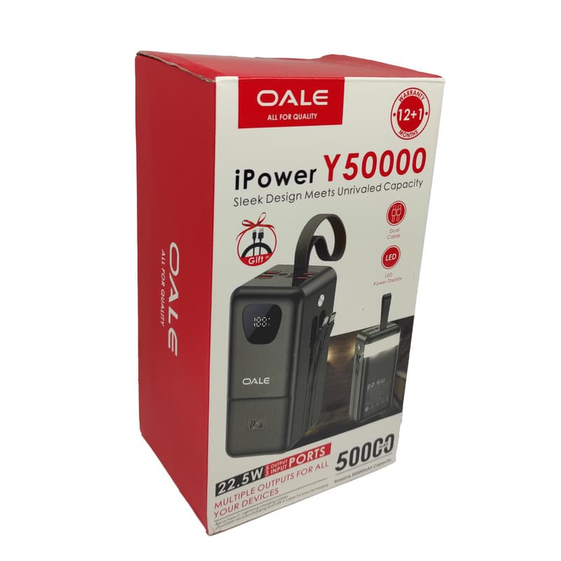 پاوربانک 22.5 وات اوالی مدل iPower Y50 ظرفیت 50000 میلی‌آمپرساعت - 3