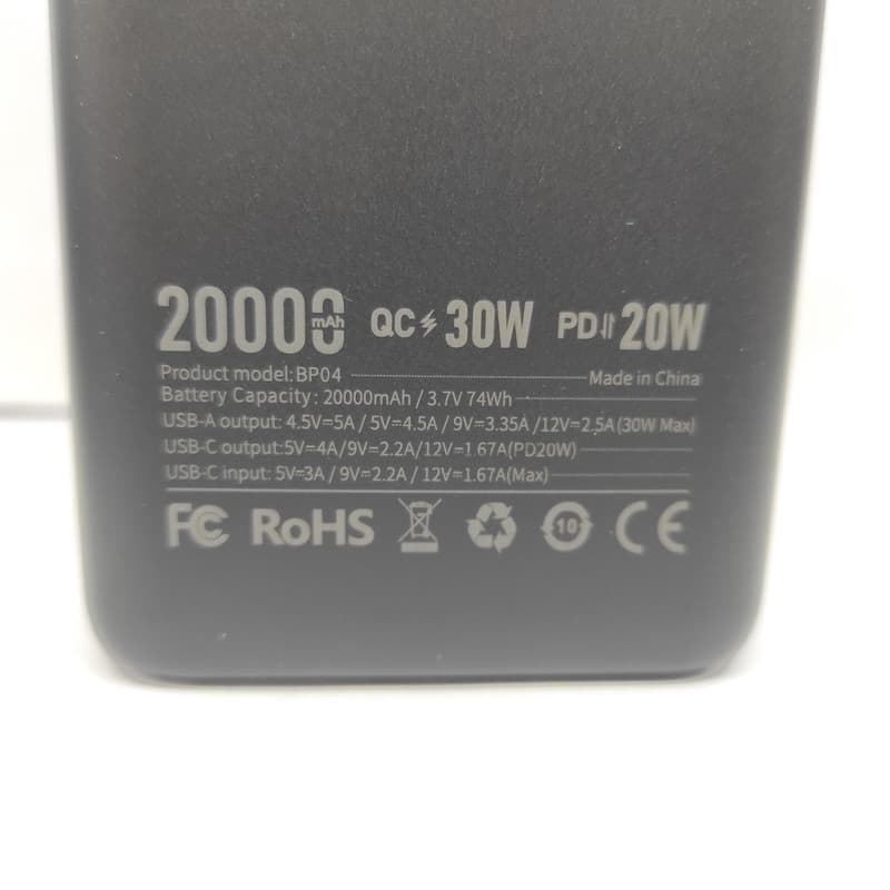 پاوربانک 30 وات بانسی مدل BP04 ظرفیت 20000 میلی آمپر ساعت - 4
